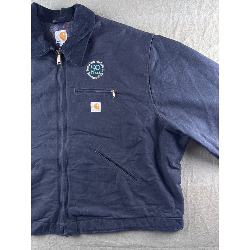 Carhartt J001 BLK Detroit Jacket USA Made Blanket Lined Workwear 4XL - Picture 5 of 16
